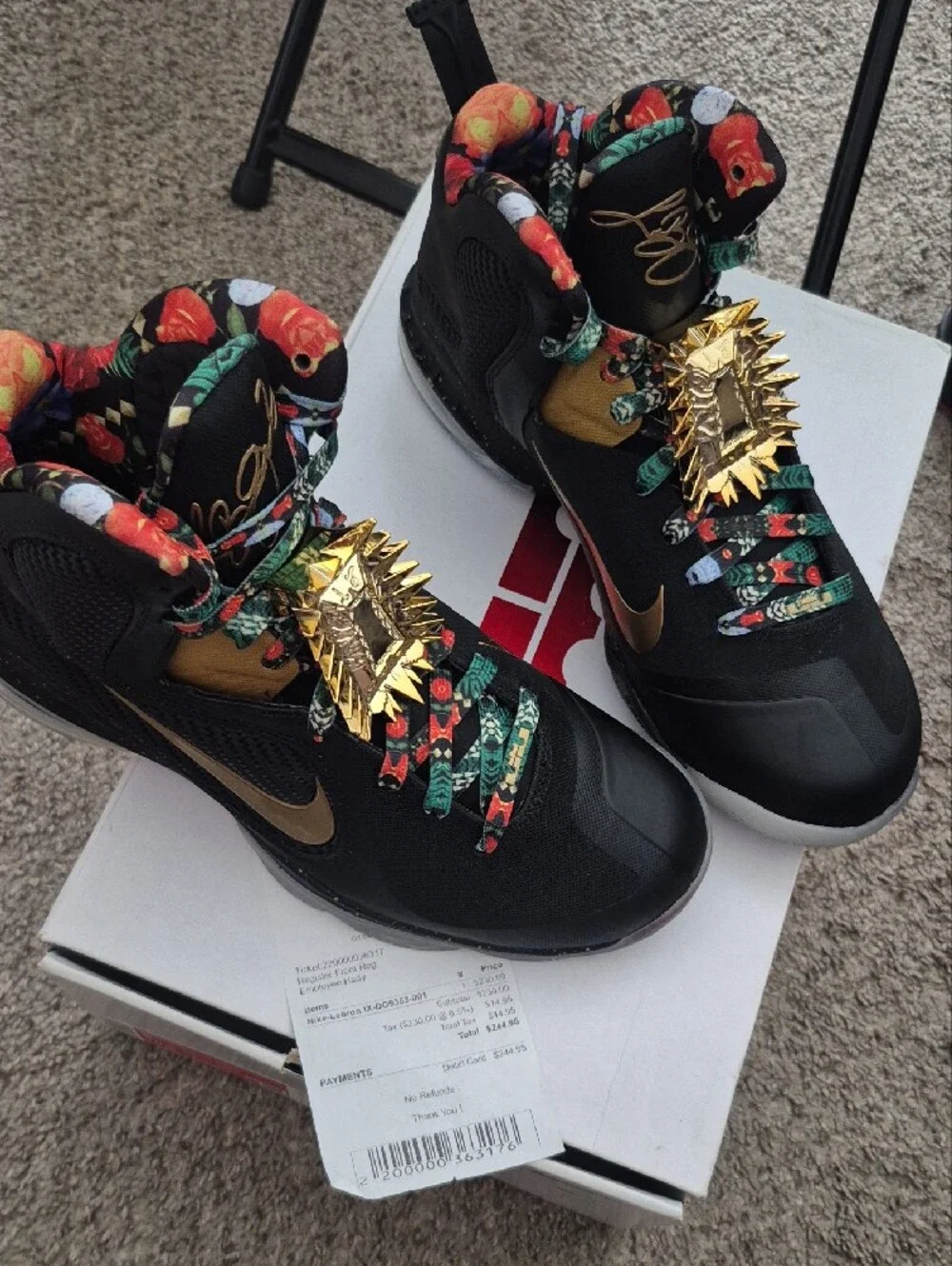 Nike Lebron James 9 Watch The Throne Brand New With Box And Recceipt